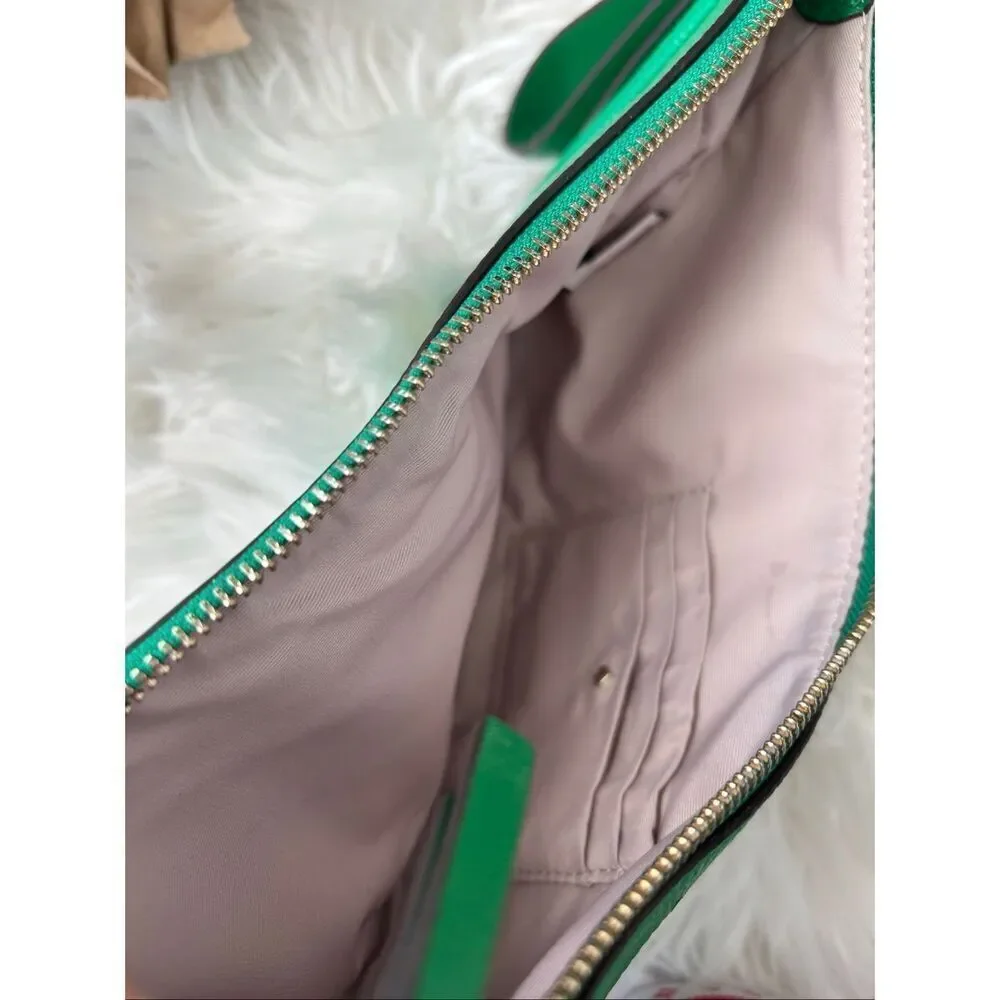 Kate Spade New York Smile Leather Small Shoulder Bag Yucca green color RARE